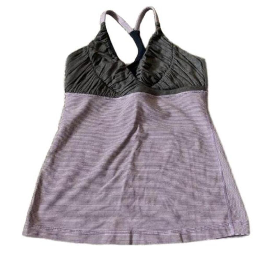 Lululemon Pure Balance Tank Top purple gray Size 8